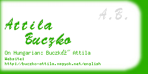 attila buczko business card